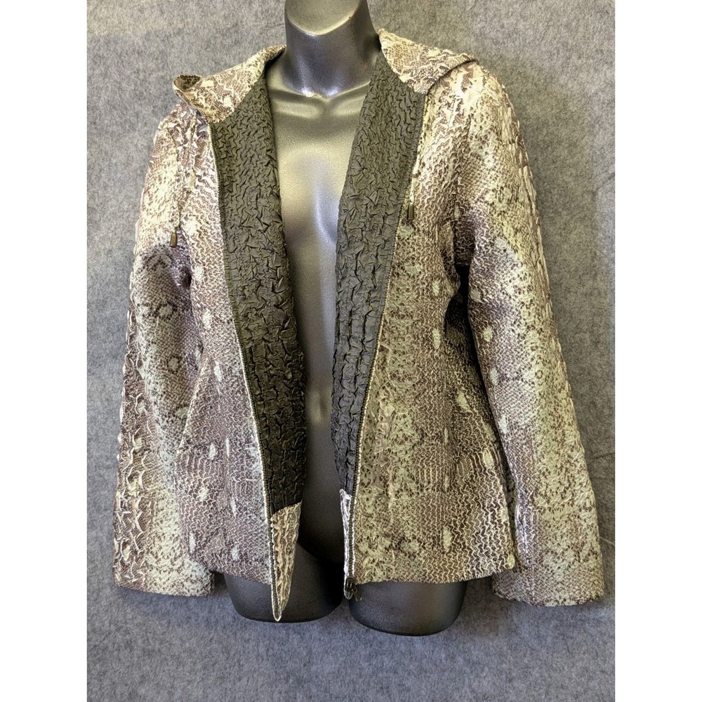 NEW! UBU XL Python Pattern Textured Stretchy Jacket $169